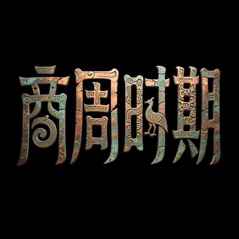 商周时期AI字体设计