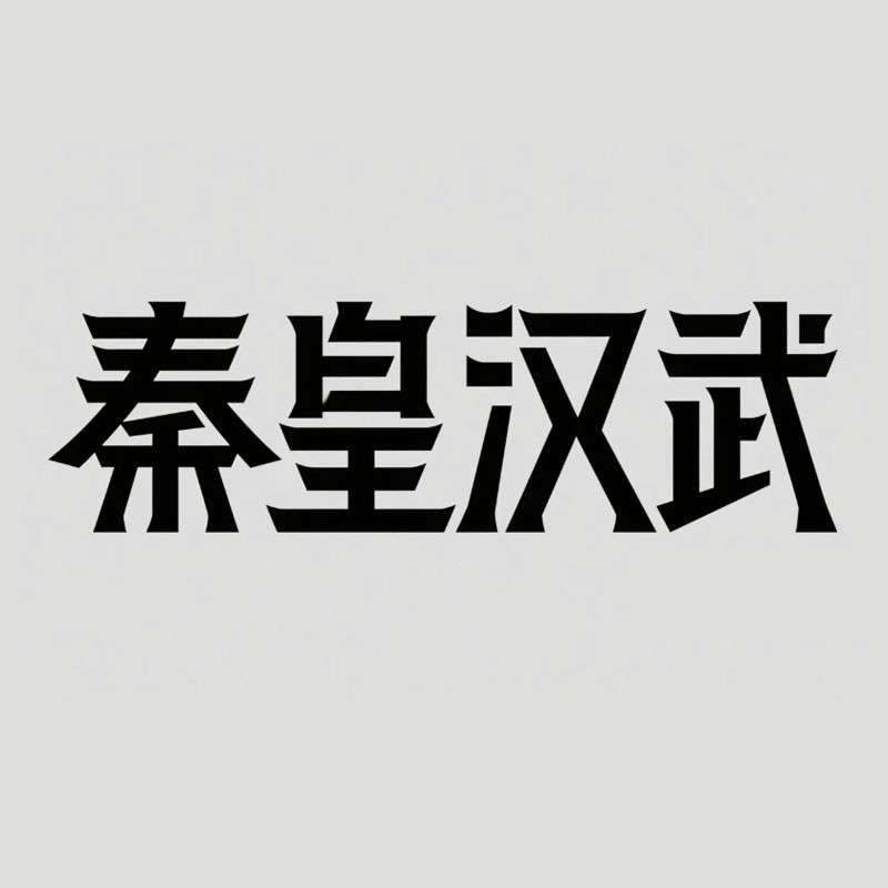 秦皇汉武AI字体设计